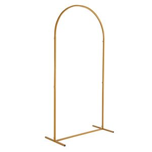 Arco in ferro dorato 100x200cm per matrimonio, con sacca d'acqua per telaio porta, chiodi da pavimento e copertura tetto, ideale per allestimenti nuziali - Product Image 3