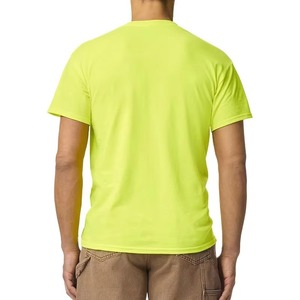Nouveaux T-shirts décontractés pour hommes en coton tricoté 100 % respirant à manches courtes, idéaux pour la course et l'entraînement en extérieur (vente en gros) - Product Image 3