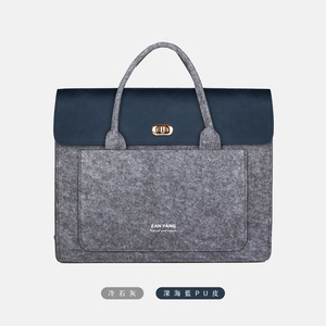 Bolso de Hombro de Fieltro de Lana Ecológico, Diseño de Alta Calidad, Duradero, con Cierre de Botón, Accesorio de Moda Unisex Portátil - Product Image 3