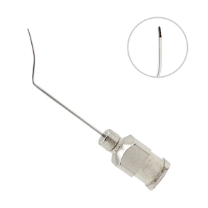 Spatulated Irrigating Cannula 26G Ophthalmic Irrigation Cannula Flat Spatula Tip Eye Surgery Instrument Stainless Steel - Product Image 1