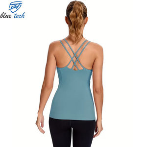 Wholesale Custom Women Breathable Front Training Tank Top Sleeveless Gym Fitness Workout Running Yoga Lightweight Activewear - Product Image 4