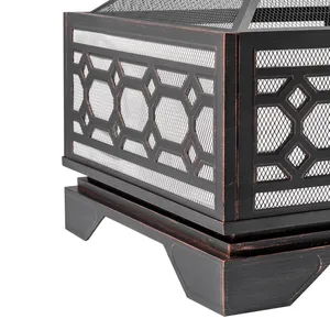 Brasero de Acero Inoxidable con Diseño Tribal, Venta al por Mayor, Brasero Indio Hecho a Mano, Decoración de Jardín, Brasero para Barbacoa - Product Image 5