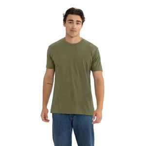T-shirt classique pour homme, coupe ample, manches courtes, extensible, en coton uni, prix abordable, tissu de qualité supérieure. - Product Image 2