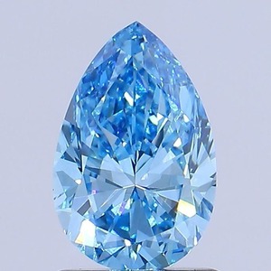 Anillo de Compromiso de Diamante Cultivado en Laboratorio CVD, Corte Excelente, 2.5CT, Forma de Pera, Azul VS1, Certificado IGI, Joyería Fina, Proveedor Mayorista - Product Image 2