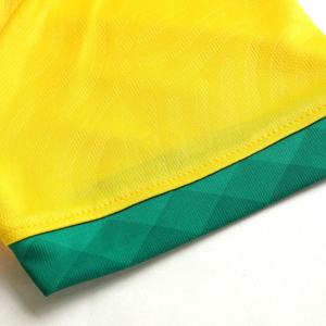 Conjunto de Camiseta de Fútbol Personalizada Unisex con Cuello en V y Manga Larga, Pantalones Cortos Azules, Impresión por Transferencia de Calor, Absorbe la Humedad, 100% Poliéster Elástico - Product Image 3