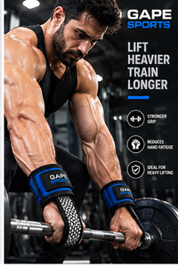 Sangle de musculation en nylon avec anneau en D, support de poignet robuste, épaisse, confortable, ajustement sécurisé, prise en main améliorée pour l'entraînement en salle de sport - Product Image 4