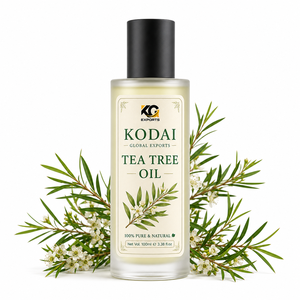 Aceite de Árbol de Té 100% Puro y Natural, 100 ml en Botella Ámbar con Enchufe Estadounidense, 100 g para Cuidado Personal - Product Image 1