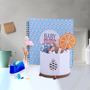 Organisateur de stylos en bois multi-usages pour l'école, le bureau et le télétravail - Product Image 2