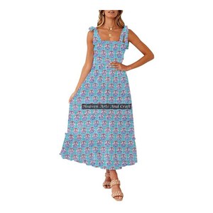 Vêtements en coton à ourlet imprimé tribal style Bohème Gypsy Hippie - Robe en coton à bretelles spaghetti - Tunique dos nu à bretelles spaghetti - Vente en gros - Product Image 5