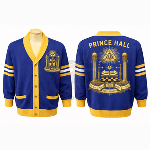 <b>Men</b>’s Masonic Logo Sweater – Premium Knitted Freemason <b>Pullover</b>, Comfortable Casual Winter Wear, Custom Design & Private Label - Product Image 3