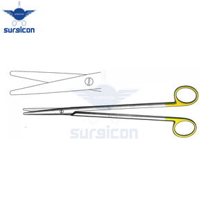 Ciseaux Nelson-Metzenbaum 23 cm (9 pouces) à bout arrondi, droits, en carbure de tungstène doré TC, ciseaux chirurgicaux en acier inoxydable - Product Image 5
