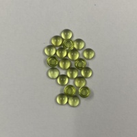 10mm naturel vert péridot lisse rond Cabochon pierres précieuses en gros pour la fabrication de bijoux bricolage accessoires commande en gros disponible