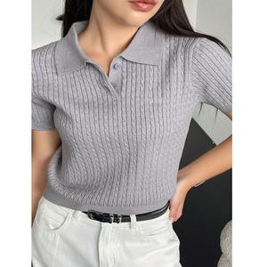 Nueva Llegada, Camisetas Polo de Manga Corta para Mujer, 100% Algodón, Cuello Camisero con Botones, Camiseta Polo de Golf para Mujer, de BD - Product Image 1