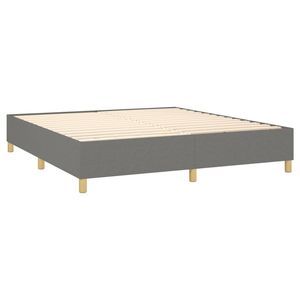 Dark Gray <b>King</b> Fabric <b>Bed</b> Frame Without <b>Mattress</b> Up-Holstered <b>Beds</b> for US Market Only - Product Image 4