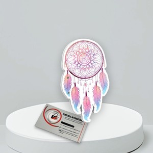 Plaques à cils personnalisées professionnelles avec logo attrape-rêves, étiquette privée, pour extensions de cils, en acrylique écologique, cercle diamant - Product Image 5