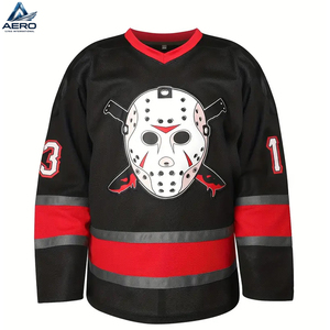 Camisetas y Tops de Hockey sobre Hielo para Adultos, Tallas Grandes, Color Negro, Nueva Tendencia, Alta Demanda, Más Vendidos, 100% Poliéster, Precio al por Mayor - Product Image 1