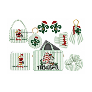 Set de Accesorios Navideños Cajun, Diseño de Langosta y Flor de Lis a Rayas Verdes y Blancas, Hechos a Mano con Cuentas, Otros Accesorios de Moda - Product Image 6