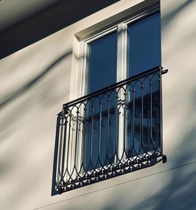 Panneau décoratif de balustrade de balcon en fonte victorienne traditionnelle, résistant à la rouille, à fixer au mur extérieur - Product Image 3