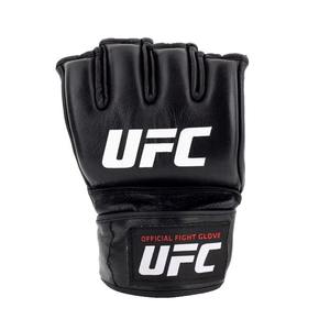 Guantes de Combate Oficiales Negros Unisex UFC Pro Fight para Sanda, MMA, Boxeo, Entrenamiento de Kick Boxing, Medios Dedos, Cuero Artificial - Product Image 3