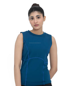 Offre Spéciale femmes Spandex Fitness débardeur dos nageur côtelé entraînement débardeur Style décontracté pour la salle de sport et les vêtements taille XS à 5XL - Product Image 1