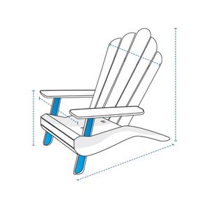 ผ้าคลุมเก้าอี้ Adirondack แบบสั่งทำ ผ้าคลุมเบาะ HDT Y จากเวียดนาม กันน้ำ ทนรังสียูวี กันฝุ่น สีเบจ - Product Image 2