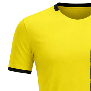 Maillot de football Mirage jaune et noir, léger, respirant, anti-humidité, pour l'entraînement sportif, uniforme d'équipe - Product Image 5