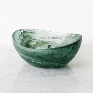 Tazón de Resina Hecho a Mano, Decorativo, con Acabado de Mármol de Lujo, Plato Redondo para el Hogar, Vajilla de Cocina, Regalos Premium de Royal Artisans - Product Image 6