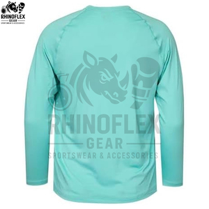 เสื้อยืดแขนยาวคุณภาพสูงสำหรับผู้ชาย ผ้าฝ้าย 100% เรียบง่าย ขายส่ง เสื้อแขนยาวผ้าฝ้ายพรีเมียม รับสกรีนโลโก้ - Product Image 3