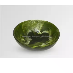 ชามอาหารผักแบบยั่งยืนทำจากเรซินพร้อมแรเงาสีขาว - Product Image 1
