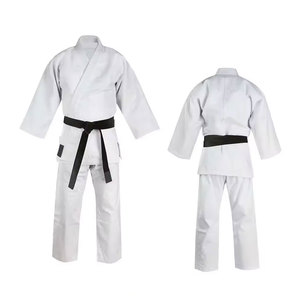 Uniforme de judo noir pour homme, 100% coton, taille adulte, coupe classique, tenue d'arts martiaux durable avec ceinture marron - Product Image 5