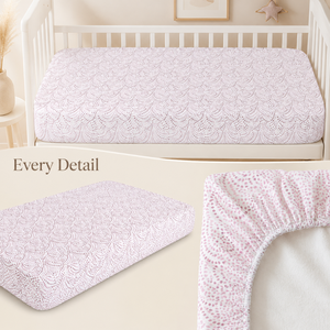 Organic Cotton Custom Crib Sheet Bedding | Private Label Nursery Fitted Mattress Cover Soft Breathable Baby Sheet Set OEM Supply - Product Image 4