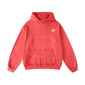 Dernier design, sweats à capuche 100% coton, effet délavé, fabriqués au Pakistan, style streetwear, prix de gros pour hommes, vente en ligne - Product Image 5