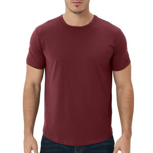 Camisetas de hombre de alta calidad 100% algodón, personalizadas, informales, de verano, de color sólido, para venta en línea a precio económico. - Product Image 1