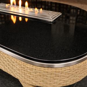 Mesa de exterior con brasero para restaurante, muebles de ratán para exteriores con brasero, brasero de mesa moderno, ¡gran oferta! - Product Image 3