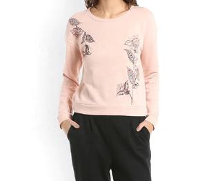 Sweats de couleur unie pour femmes séchage rapide respirant impression manches longues vente chaude vêtements décontractés prix de gros sweats - Product Image 5