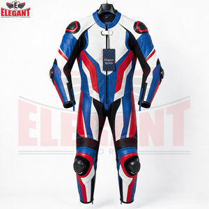 Combinaisons de course moto sur mesure en cuir, fabrication OEM ODM, haute qualité, protection intégrale du corps avec protections rigides, directement de l'usine. - Product Image 3
