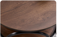 Offre Spéciale Table d'appoint en bois faite à la main en métal de luxe de haute qualité Table basse centrale en métal pour salon extérieur et intérieur