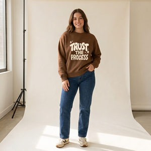 Sweat-shirts pour femmes en molleton 100 % coton avec impressions graphiques personnalisées, marque privée - Product Image 5