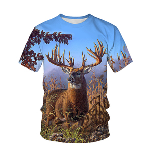 เสื้อยืดแขนยาวลายพรางสำหรับผู้ชาย คอกลม ทรงปกติ ระบายอากาศได้ดี ผลิตจากโพลีเอสเตอร์ สวมใส่สบายๆ ลายพิมพ์ - Product Image 6