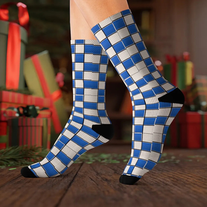 Top Trending DELWARE INDUSTRIES Custom Design <b>Sport</b> Knee <b>Socks</b> Anti-Bacterial Spandex/Polyester Geometric Pattern <b>Men</b> <b>Socks</b> - Product Image 6