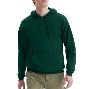 Wholesale Men's Casual <b>Hoodie</b> Sweatshirt 100% Cotton Fleece Breathable Quick Dry Custom Logo Embroidery Winter Pocket - Product Image 1