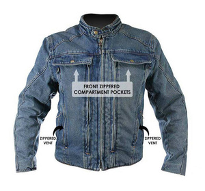 <b>Men's</b> Denim <b>Jacket</b> Stand Collar Zipper Closure Washed Cotton Casual Style Regular Fit Spring Breathable - Product Image 6