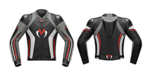 Chaqueta de Motociclismo de Cuero para Hombre, Manga Larga, Resistente al Viento, para Todas las Temporadas, con Logotipo Frontal Personalizado - Product Image 2