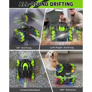 Voiture télécommandée RC tout-terrain 4x4, rotation latérale à 360 degrés, deux batteries rechargeables de 1200 mAh - Product Image 2