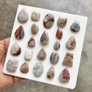 พลอยอะเกตธรรมชาติแบบ Crazy Lace ขายส่งแบบ Cabochon สำหรับทำเครื่องประดับ - Product Image 4