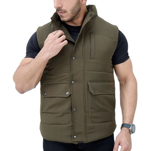 Ventes chaudes, vestes matelassées imperméables pour hommes de qualité supérieure, tricotées, à capuche, respirantes, en coton, couleurs personnalisées, logo - Product Image 1
