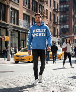 REXFIT SPORTS Sudadera con Capucha Extra Grande Personalizada para Hombre, Sudadera con Bordado y Parches Estilo Urbano 2025 - Product Image 4