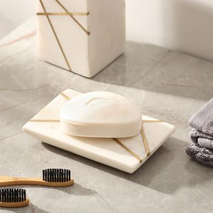 Porte-savon en marbre de haute qualité pour produits de salle de bain, hôtels, salles de bain, plateau à savon en marbre utilisé dans les salles de bain - Product Image 5