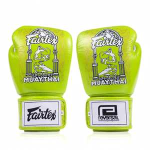 Dernier modèle de gants de boxe en cuir Fairtex couleur argent, à doigts entiers, avec fermetures auto-agrippantes réglables, pour le kick-boxing et les arts martiaux - Product Image 2