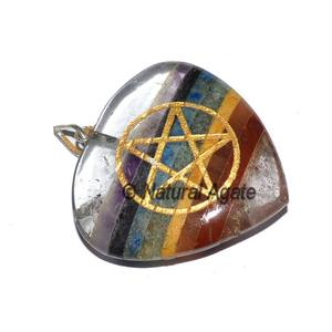 Compre los Colgantes de Corazón con Chakra Om Más Vendidos - Product Image 6